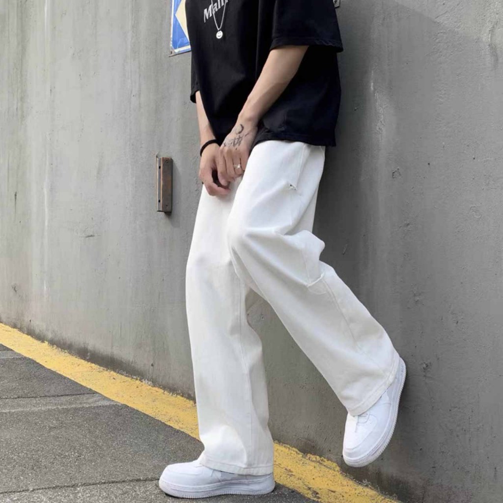 Striped Side Straight Trousers - Multi Colors Casual Fit