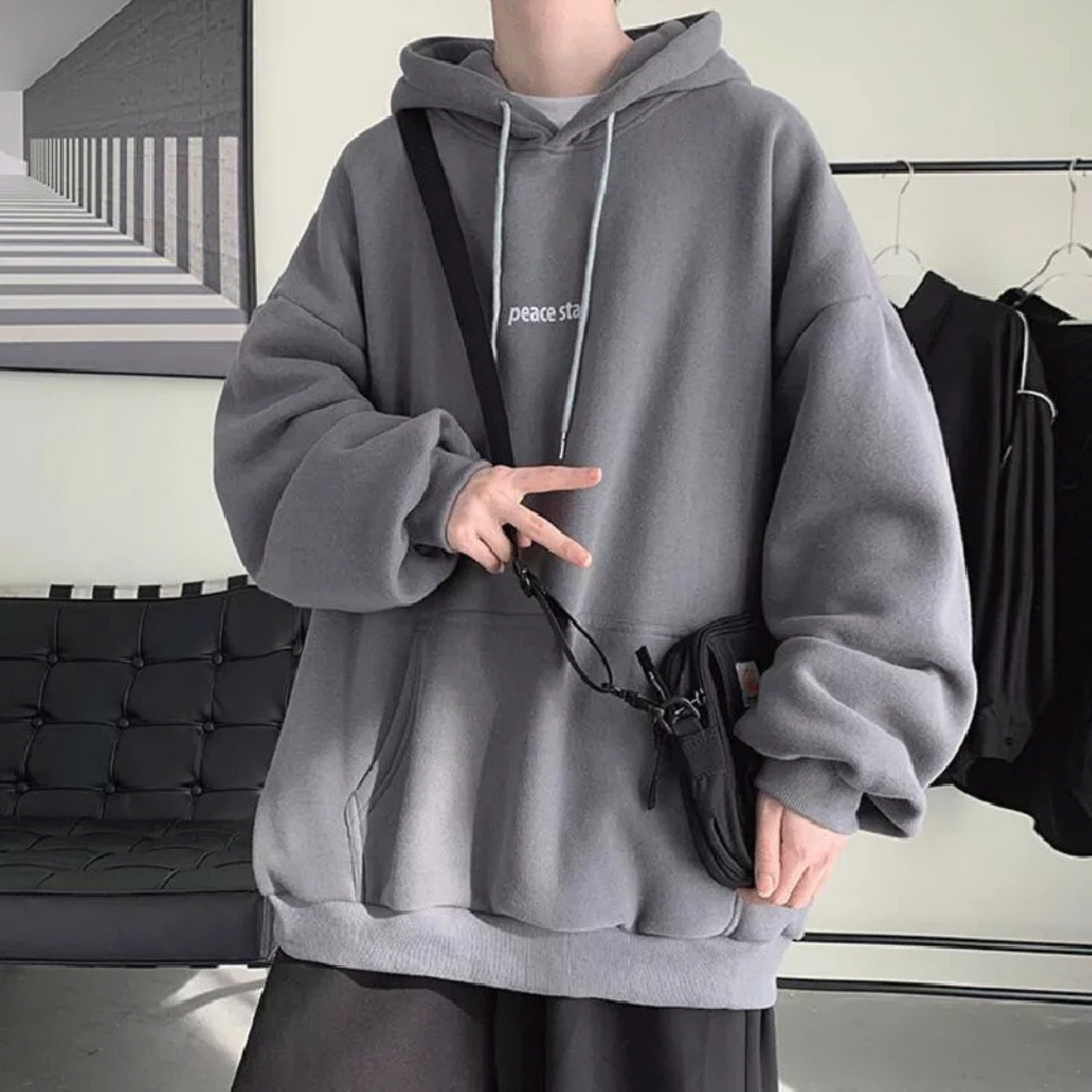 Peace Star Oversize Hoodie - Multi Colors Minimal Design