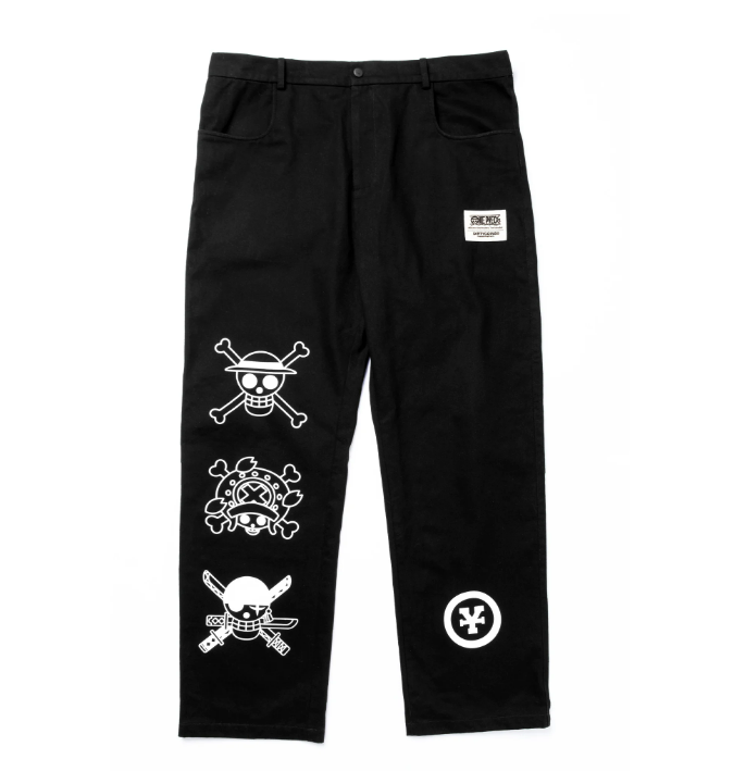 DC x OP Logo Print Khaki Pants - Black